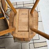 Set of 4 brutalist bistro chairs