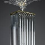 Art Deco style floor lamp made in the 70s in Murano glass