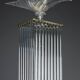 Art Deco style floor lamp made in the 70s in Murano glass