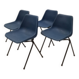 Set of 4 Polyprop chairs, Robin Day, Hille