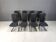 Vintage brass and chrome dining chairs set of 8 - 1970s