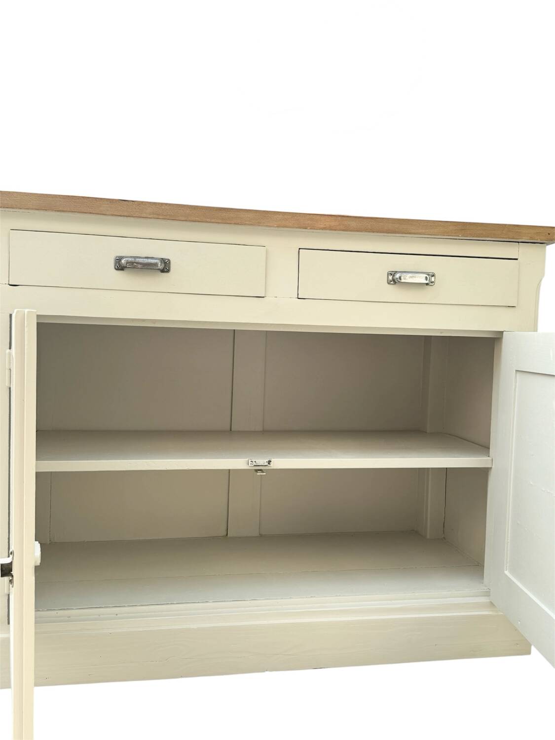 Vintage 3-door wooden sideboard