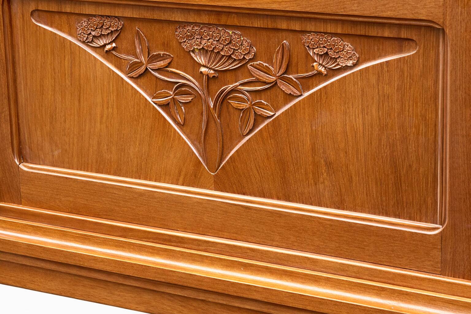 French Art Deco vintage library display cabinet 1930 Mahogany