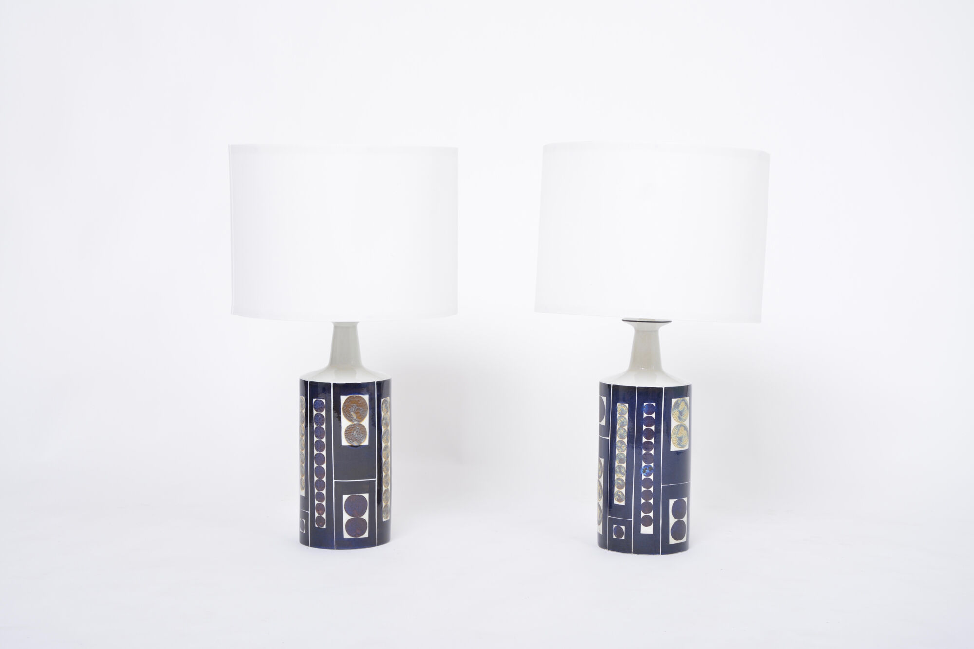 Pair of Royal 7 Midcentury Table Lamps by Ingelise Koefoed for Fog & Mørup