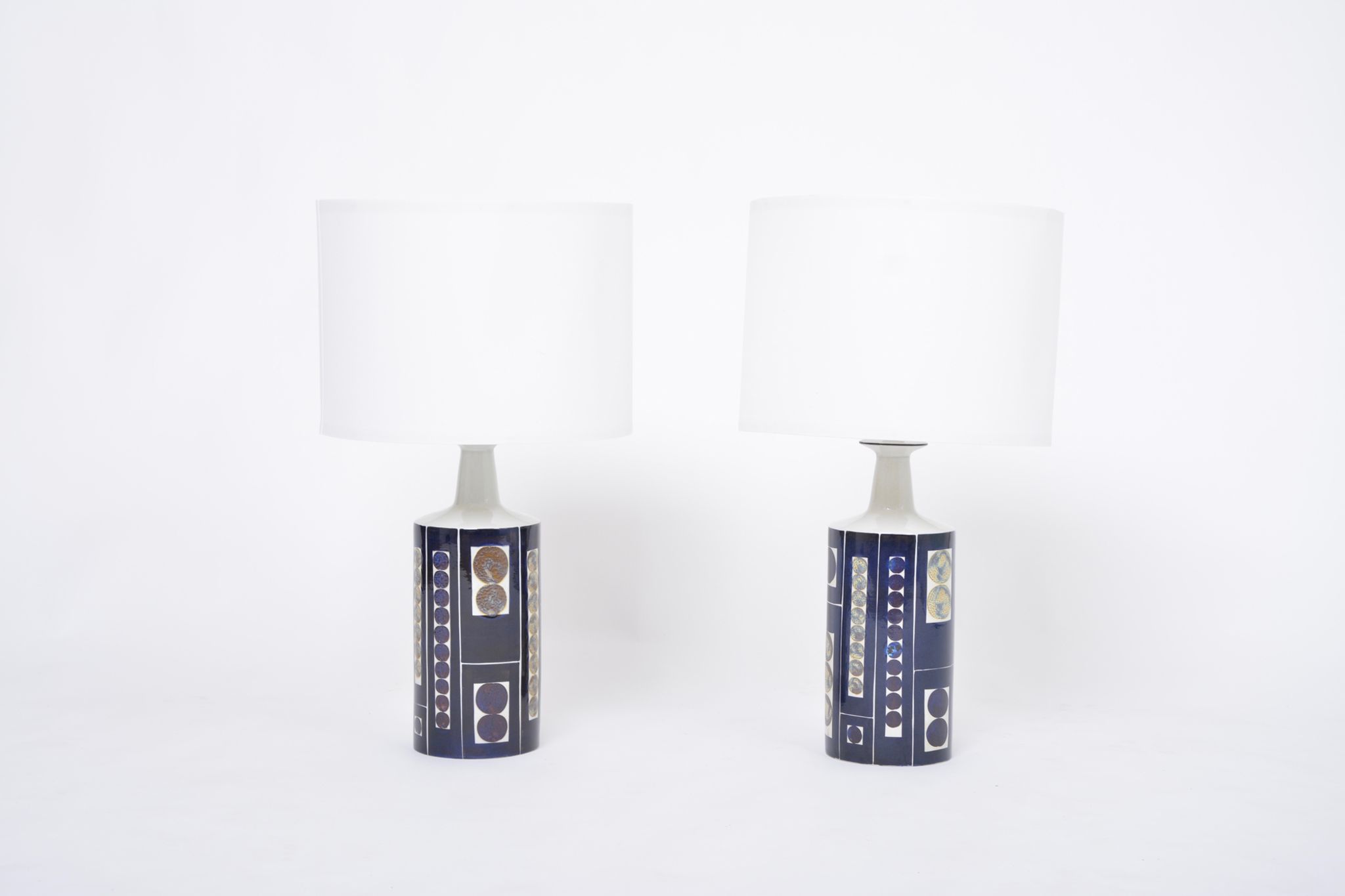 Pair of Royal 7 Midcentury Table Lamps by Ingelise Koefoed for Fog & Mørup