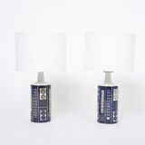 Pair of Royal 7 Midcentury Table Lamps by Ingelise Koefoed for Fog & Mørup