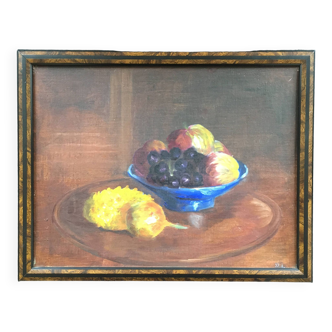 Old fruit bowl painting