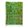 Green Beni Ouarain Berber rug with brown patterns, 1.45x1.10m