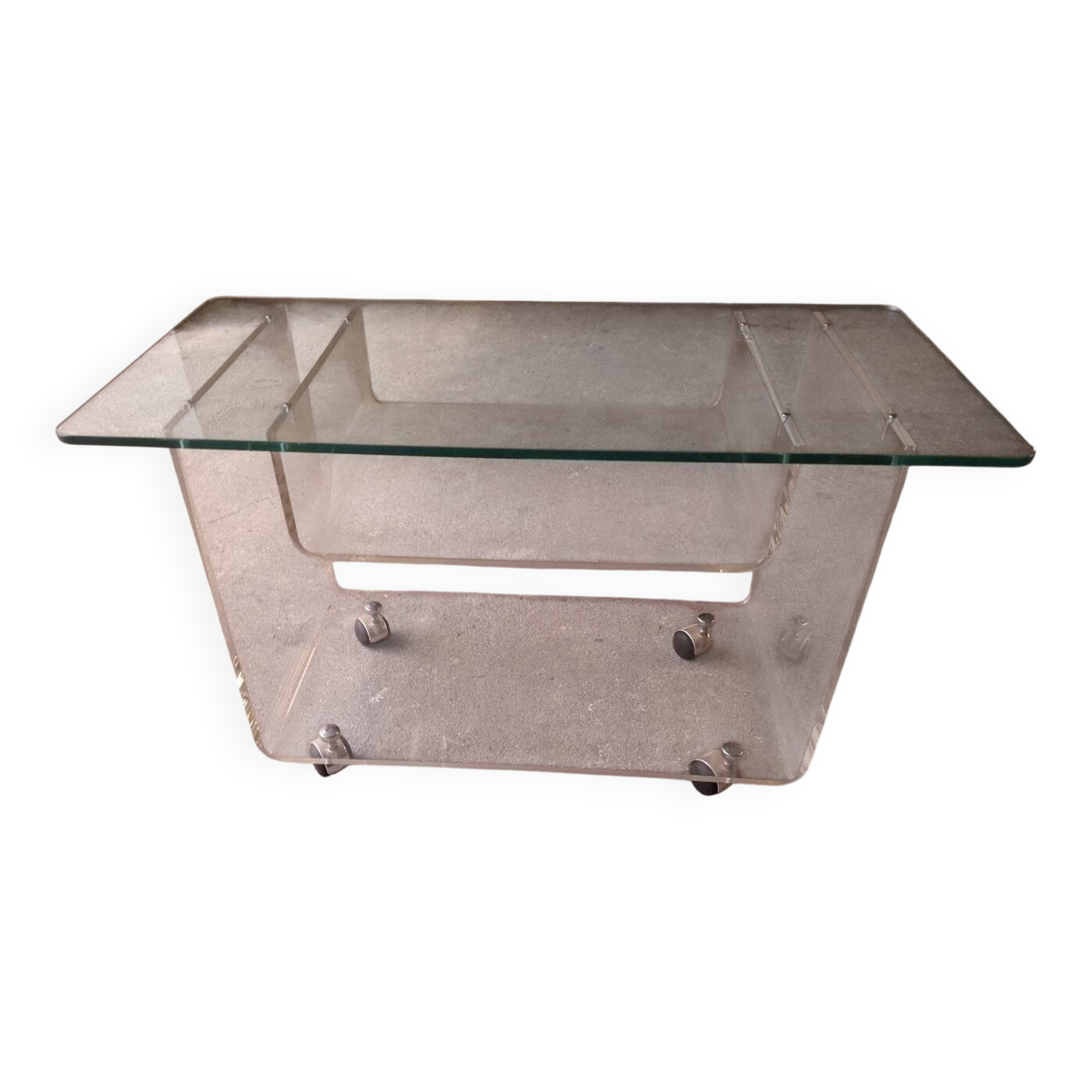 David Lange rolling table for Roche Bobois