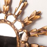 Mirror wood golden sun 50 -  32x32cm