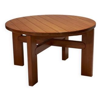 Table en orme extensible, Maison Regain 1980s