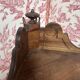 Small 19th-century corner shelf in walnut – beautiful cabinetmaking work.