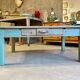 Vintage blue coffee table