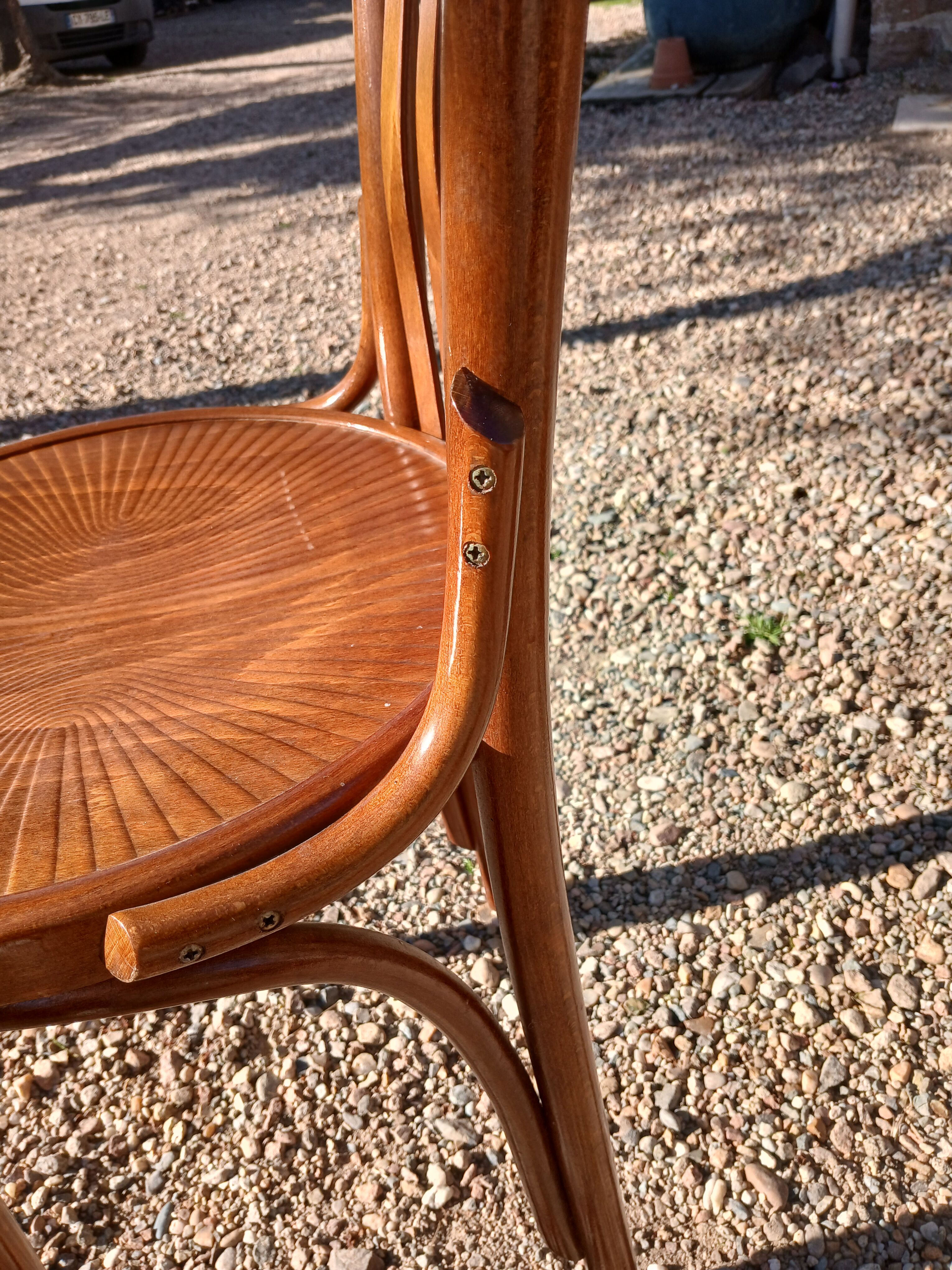 2 Thonet style bistro chairs
