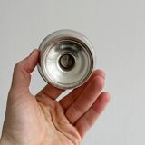 6 coupelles à dessert sur pied en métal brillant