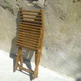 Chaise enfant ancienne pliable