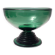 Hand Blown Green Glass Centerpiece / Bowl, Made in Empoli, Italy