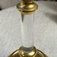 Brass and Lucite Candle Holder