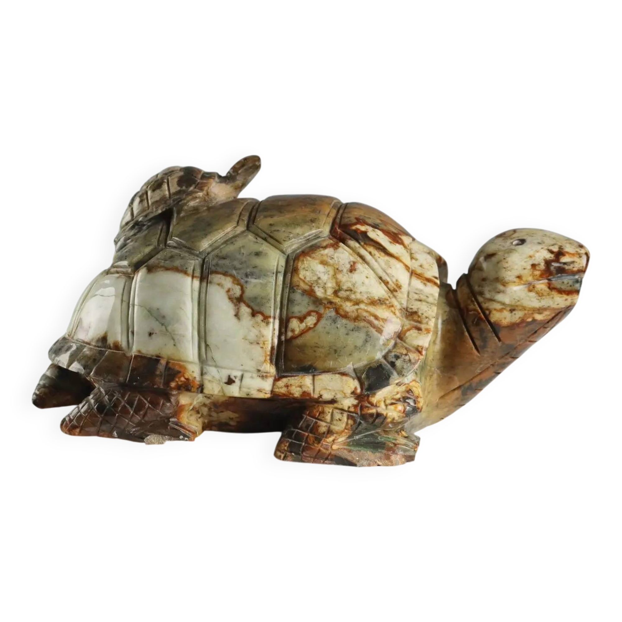 Modern sculpture of a turtle in hard stone, Italy, 20th century