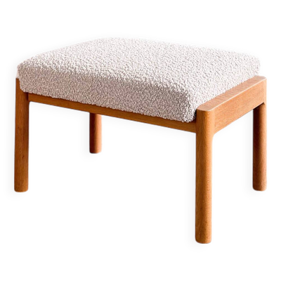 Ottoman danois Mid-Century Design par Ole Wanscher, années 1950