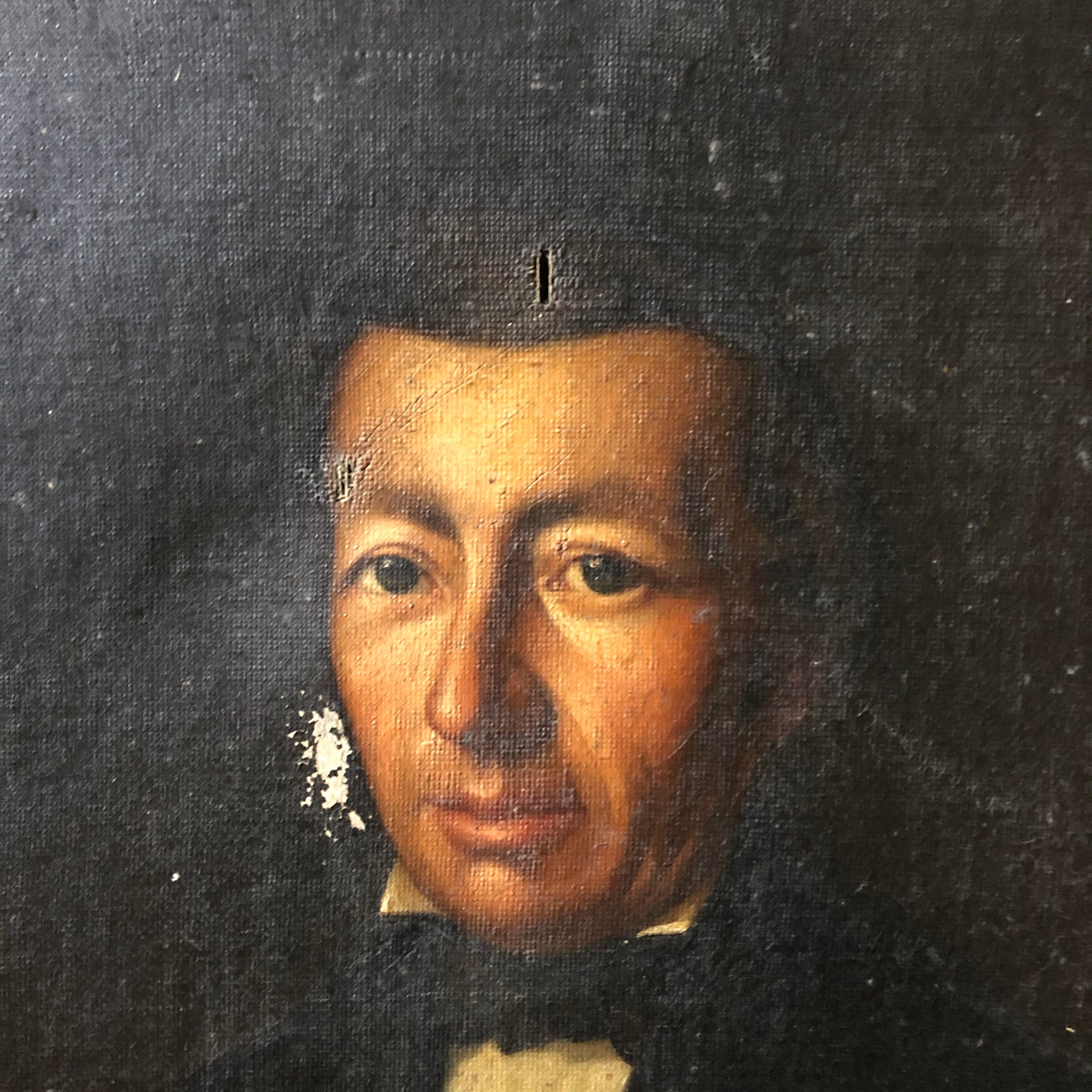 Portrait of notable man 19th - oil on canvas