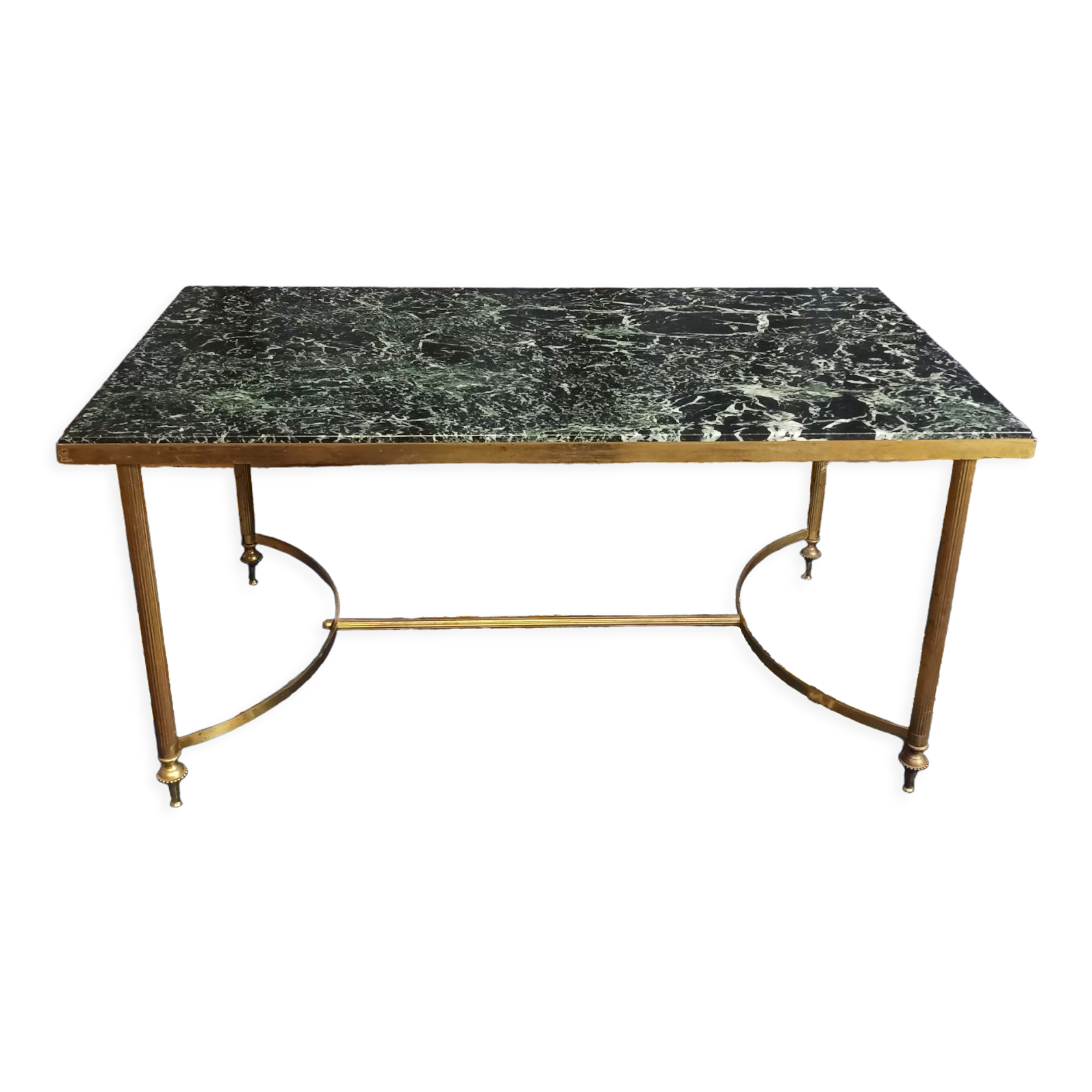 Coffee table 1960 green marble