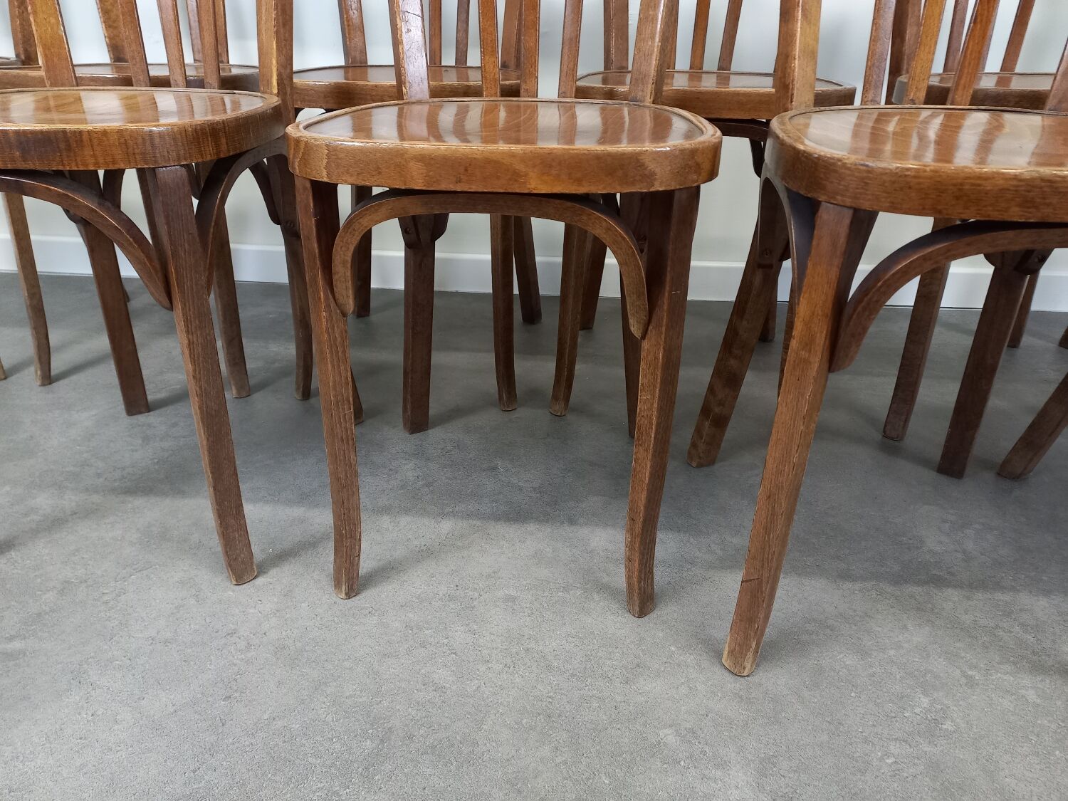 Baumann bistro chairs, set of 10