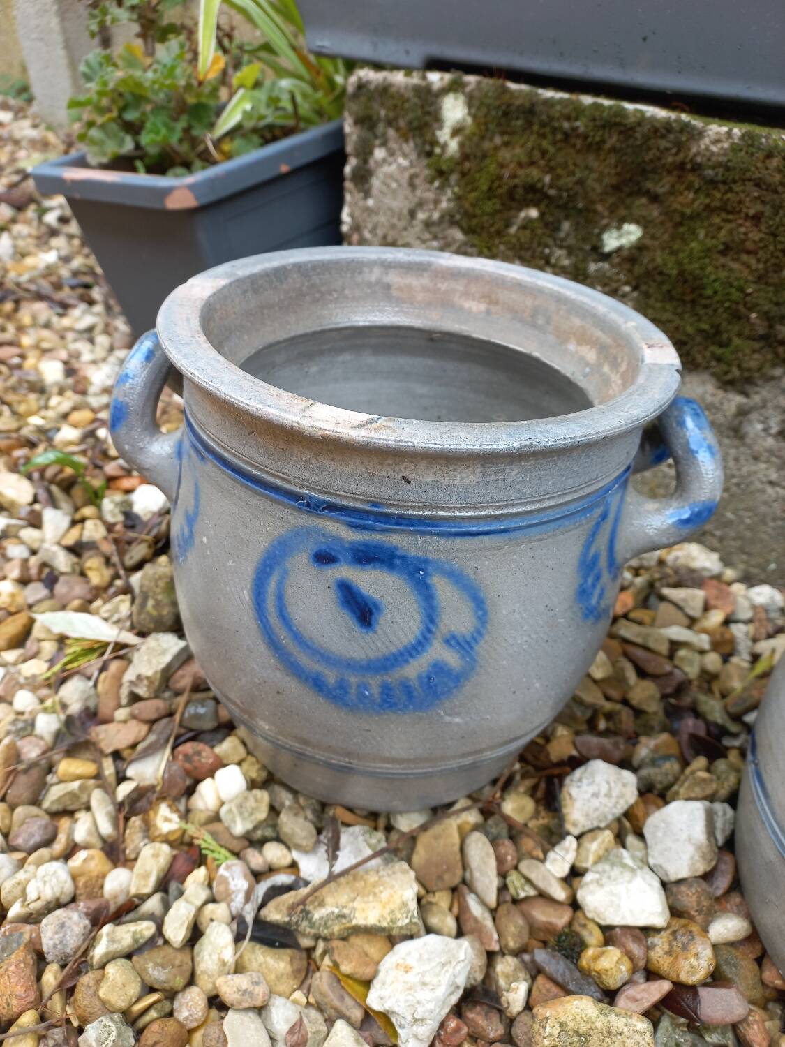 Two Alsatian stoneware pots