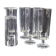 Set of 6 transparent glass flutes/coupes in very good condition.