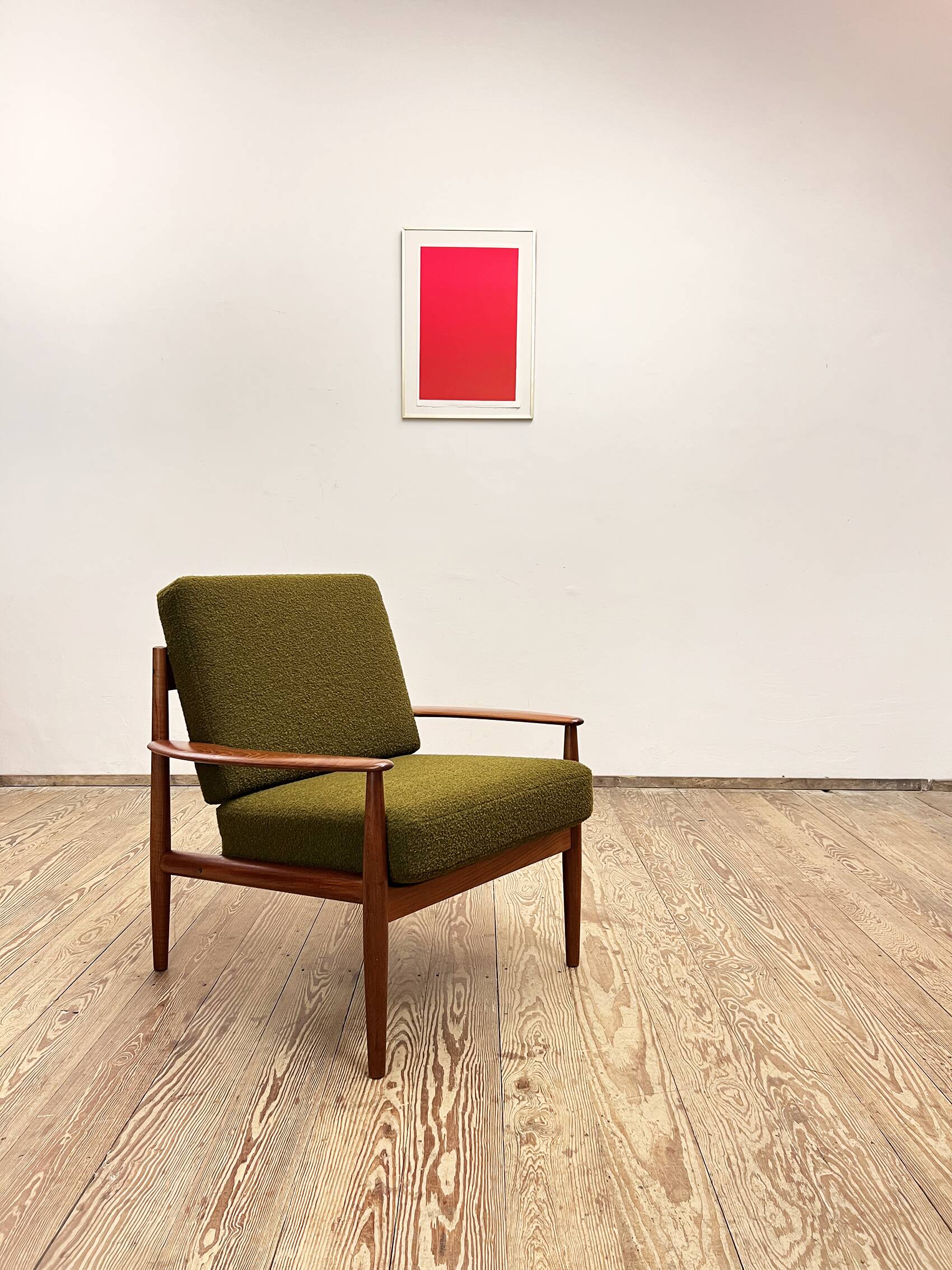 Danish Mid-Century Design Teak Armchair by Grete Jalk for France & Søn, Denmark, 1950s