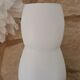 Vase blanc long