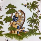 Antique decorative plate Moustiers France