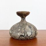 Vintage German brutalist studio mushroom vase by Gerhard Liebenthron, 1970s.