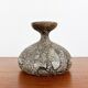 Vintage German brutalist studio mushroom vase by Gerhard Liebenthron, 1970s.