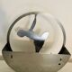 Round wall lamp metal opalescent art deco glass