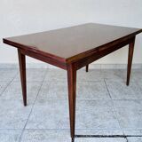 Mahogany dining table with extension cords