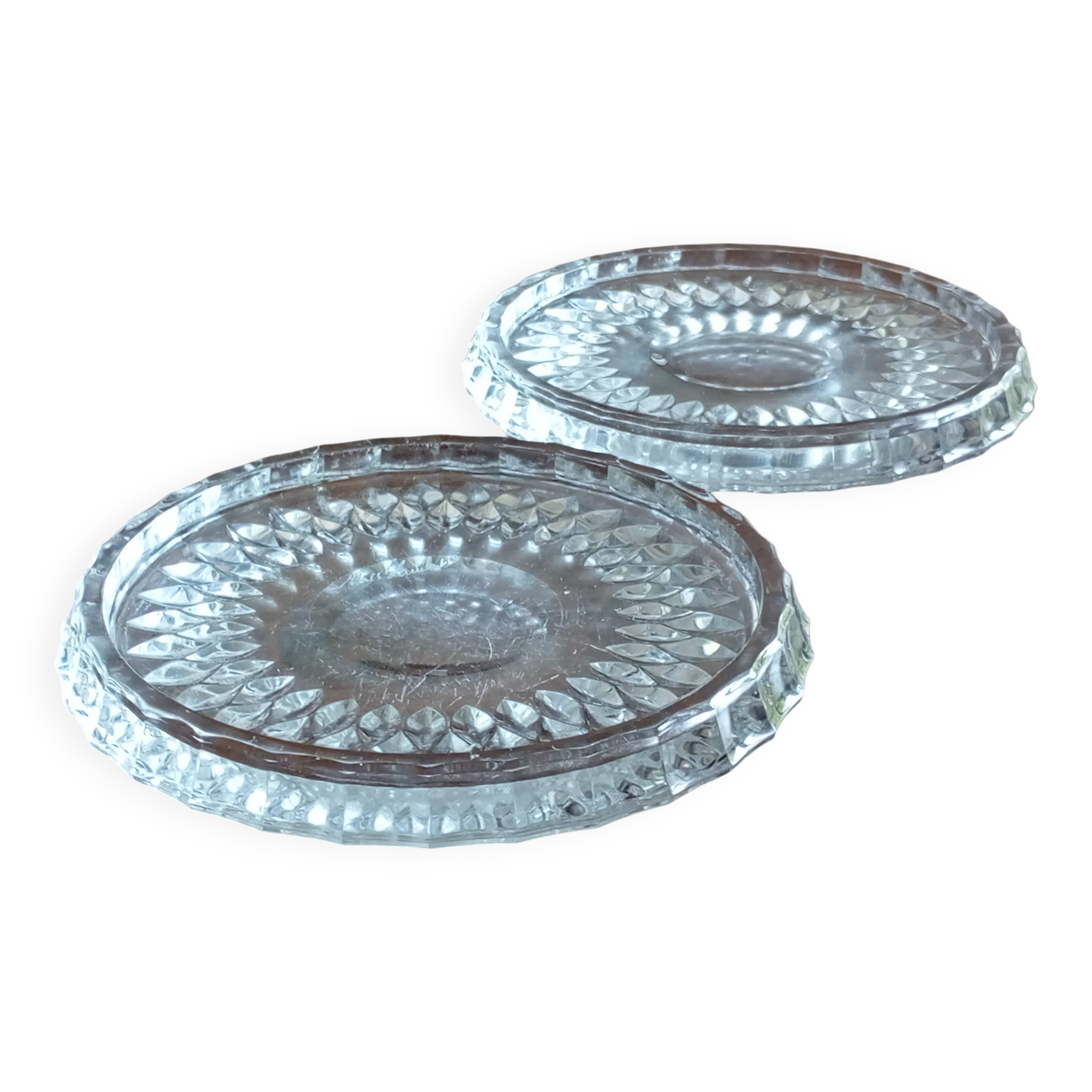 Crystal coaster Val Saint Lambert