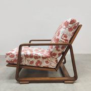 Fauteuil courbé réglable en bois courbé du milieu du siècle