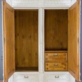Armoire 2 portes en pin massif, vers les années 1920