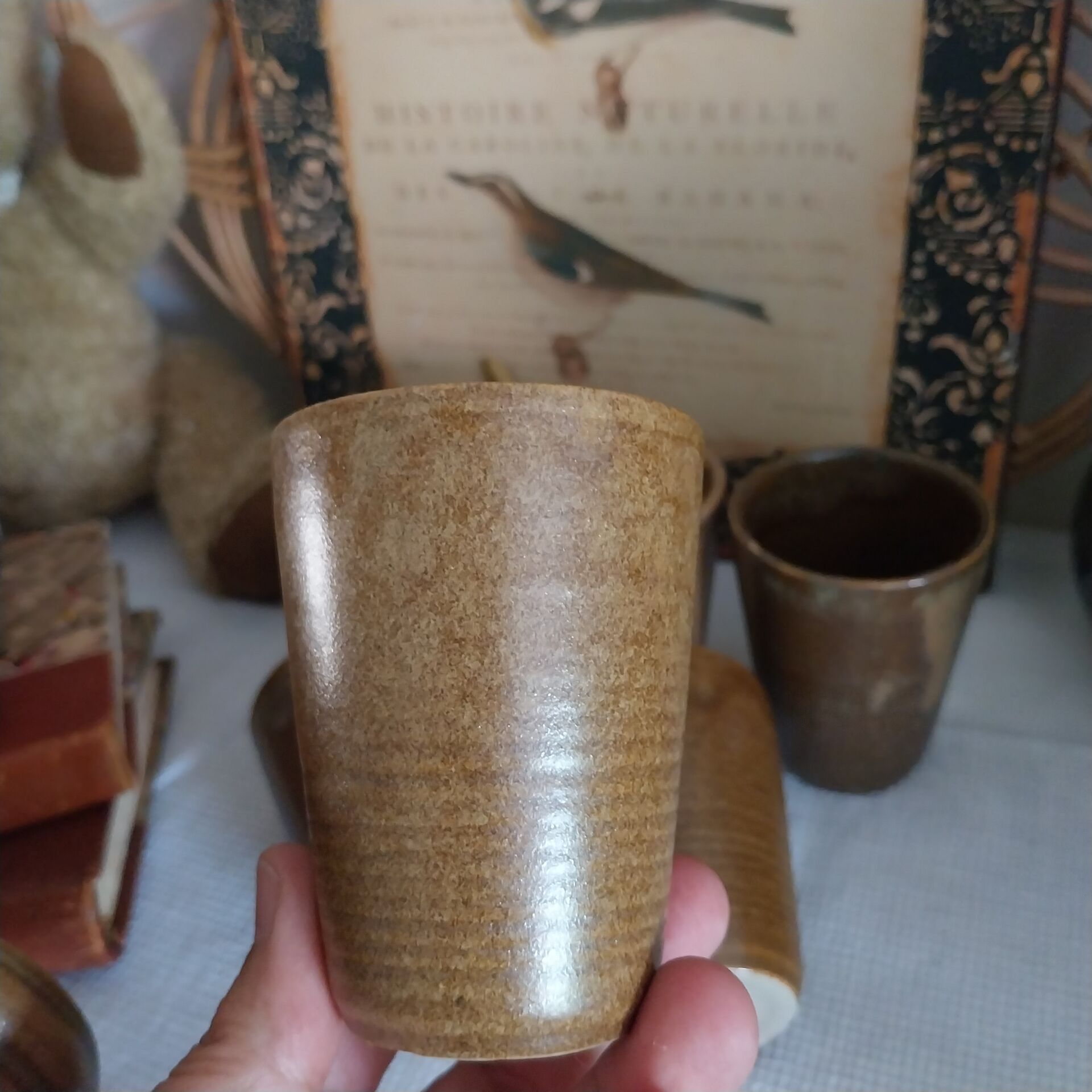 Pichet et verres en grès vintage Digoin
