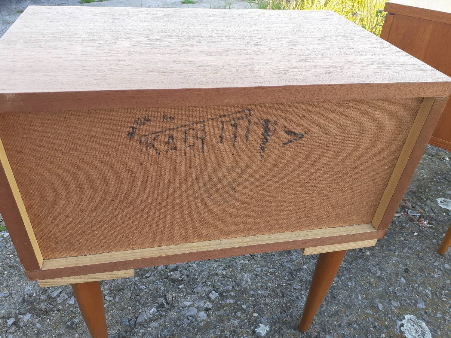 Pair of antique bedside tables