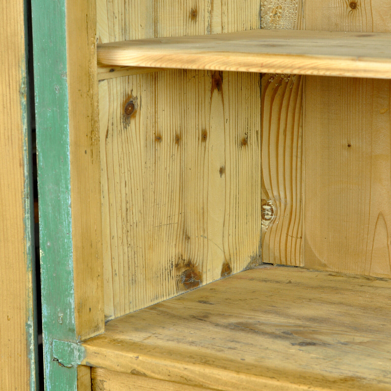 Pine Kitchen Cabinet With 6 Drawers, 1930's