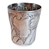 Antique Art Nouveau silver-plated cup