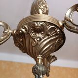 Three-branch bronze chandelier