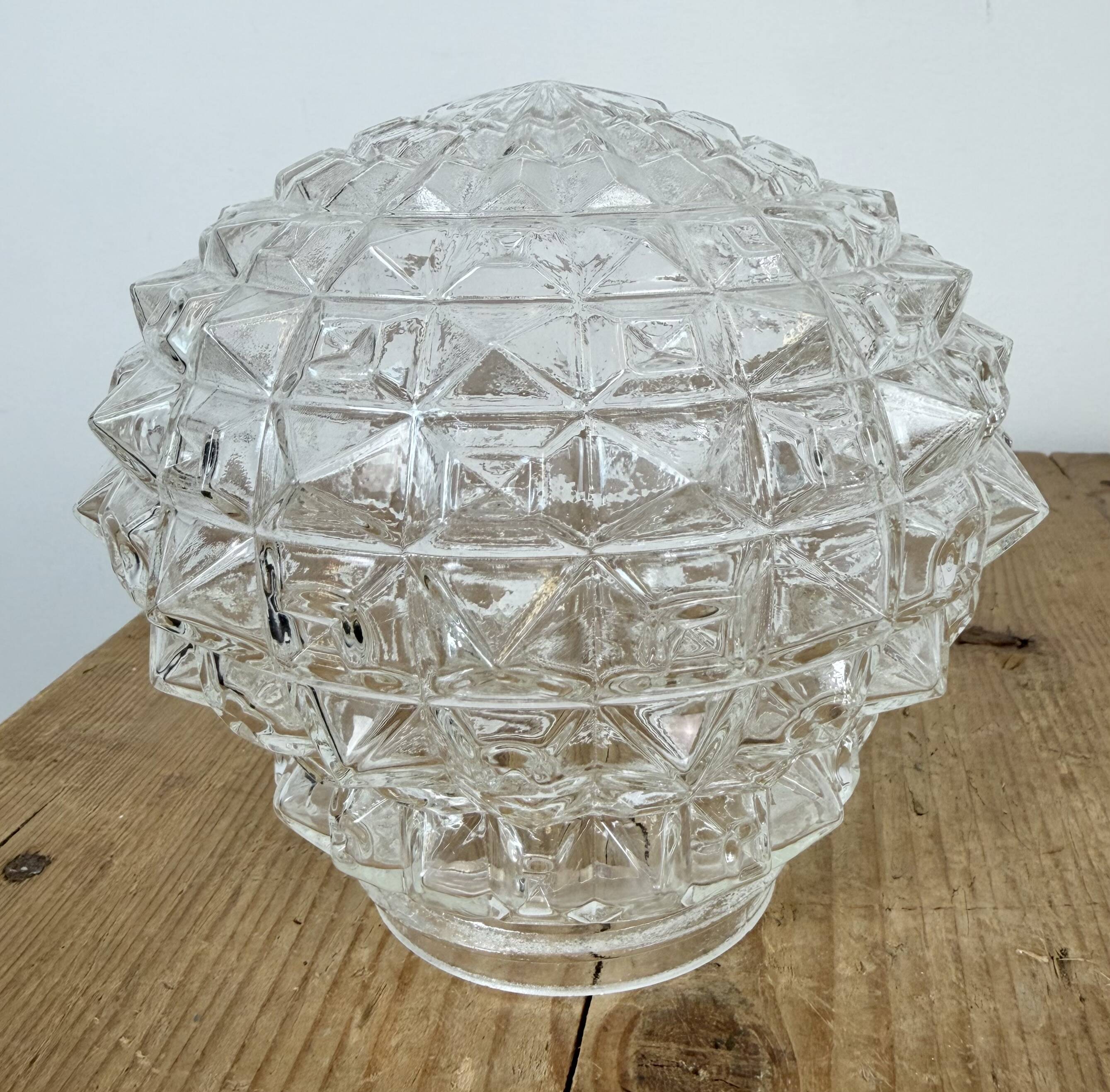 Vintage White Porcelain Ceiling Light, 1970s