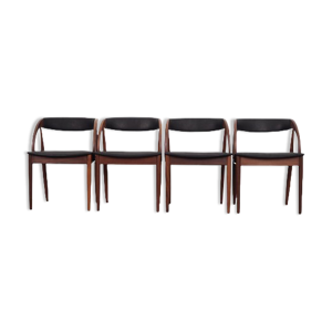 lot de 4 chaises en teck, - design