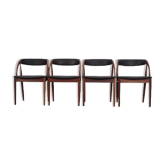 Lot de 4 chaises en teck, design danois, années 1970, Danemark