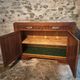 French Art Deco walnut sideboard with marble top (1930s)