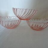 8 cups ARCOROC ROSALINE vintage twisted pink 358112