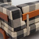 Swedish sofa bed, 1950s. Designed by IB KOFOD-LARSEN. manufactured by OPE Jönköping